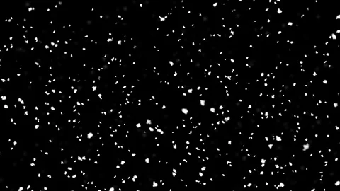 Falling snow isolated on black backgroun... | Stock Video | Pond5