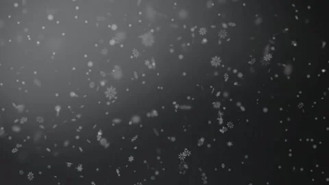 Falling snow isolated on black background in 4K to be used for composition,.. Stock Footage 305622477
