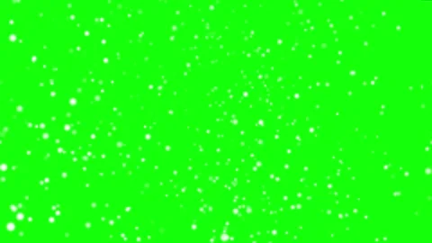 Falling snow isolated on green. 4K Loop, Chroma key Stock Footage 294684211