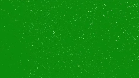 Falling snow isolated on green screen Video stock 145476320