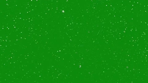Falling snow isolated on green screen | Stock Video | Pond5