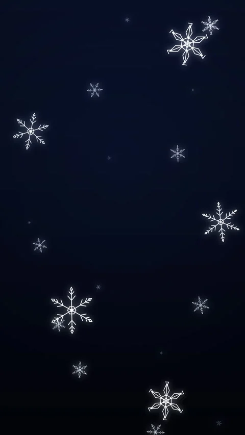 Falling snow loop animation with white snowflakes on dark background Stock Footage 346547215