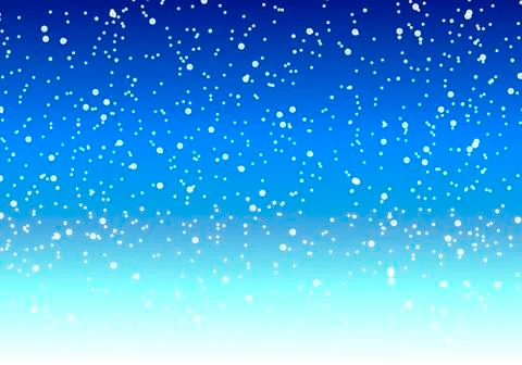 Falling snow at night in the winter sky Stock Illustration