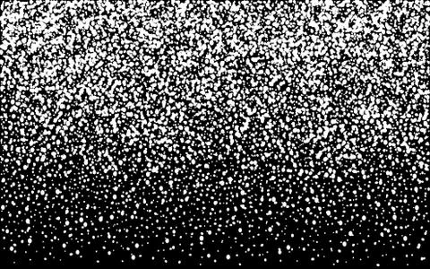 Falling snow or night sky with stars vector pattern. Stock Illustration