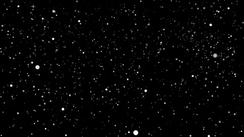 Falling snow overlay on black background. Winter weather effect for creative Stock Footage 339646392