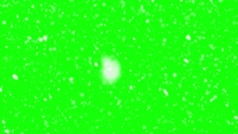 Falling snow overlay on green screen. White snowflakes effect for video Stock Footage 340118832