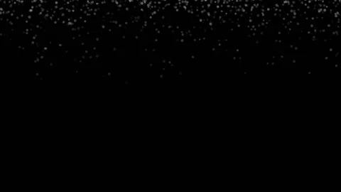 Falling snow particles on black background, luma matte, 4k animation. Stock Footage 146259843
