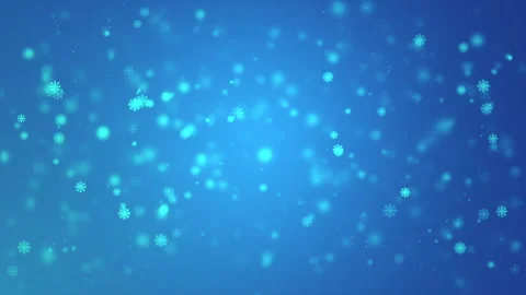 Falling Snow Particles on a Blue Winter Background 库存影片 338436589