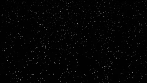 Falling snow particles isolated on black background Stock Footage 125757341