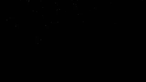 Falling snow particles isolated on black background Stock Footage 125760311