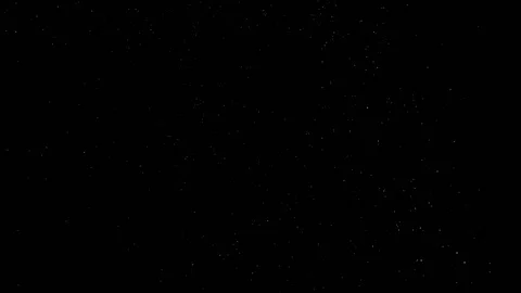 Falling snow particles isolated on black background Stock Footage 125760735