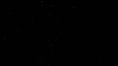 Falling snow particles isolated on black background Stock Footage 125766142