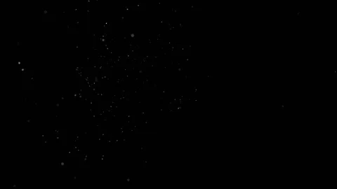 Falling snow particles isolated on black background with bokeh effect Video stock 125768484