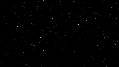 Falling snow particles overlay on black background Stock Footage 342342449