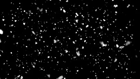 Falling snow particles overlay on black background Stockbeeldmateriaal 344331059