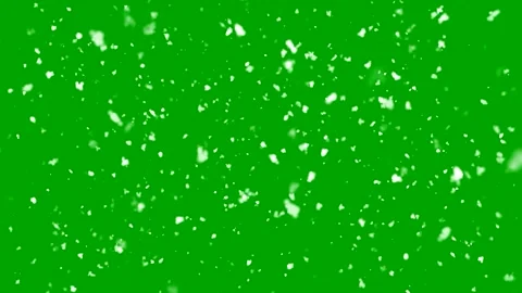 Falling snow particles overlay green screen background Stock Footage 344330958