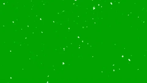Falling snow particles overlay on green screen background Stockbeeldmateriaal 344331111