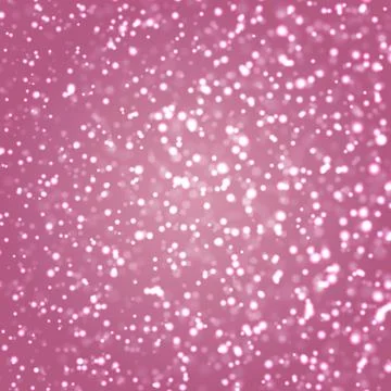 Falling snow on pink background Stock Illustration