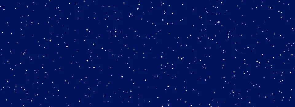 Falling snow seamless background. Repeated white snow at night sky wallpaper Stock Illustration