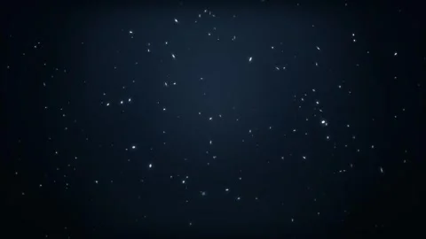 Falling Snow Seamless Loop Background, Glowing Winter Snowflakes Stock Footage 340621032