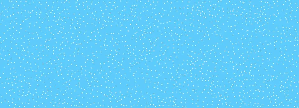 Falling snow seamless pattern. Repeated white snow on light blue wallpaper Stock Illustration