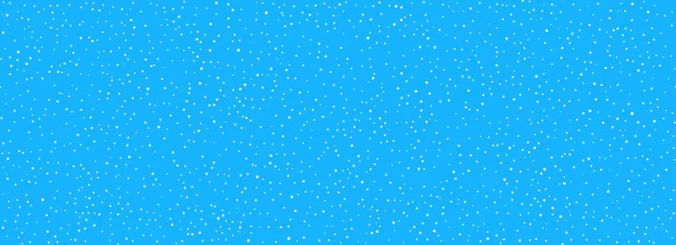 Falling snow seamless pattern. Repeated white snow on light blue wallpaper Stock Illustration