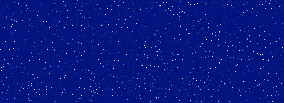 Falling snow seamless pattern. Repeated white snow at night sky background Stock Illustration