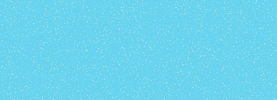 Falling snow seamless pattern. Repeating white snow on light blue wallpaper Stock Illustration