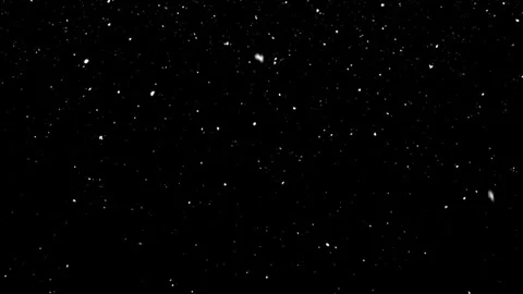 Falling Snow Snowflakes Overlay on Black Background Loop Vídeo Stock 274454988