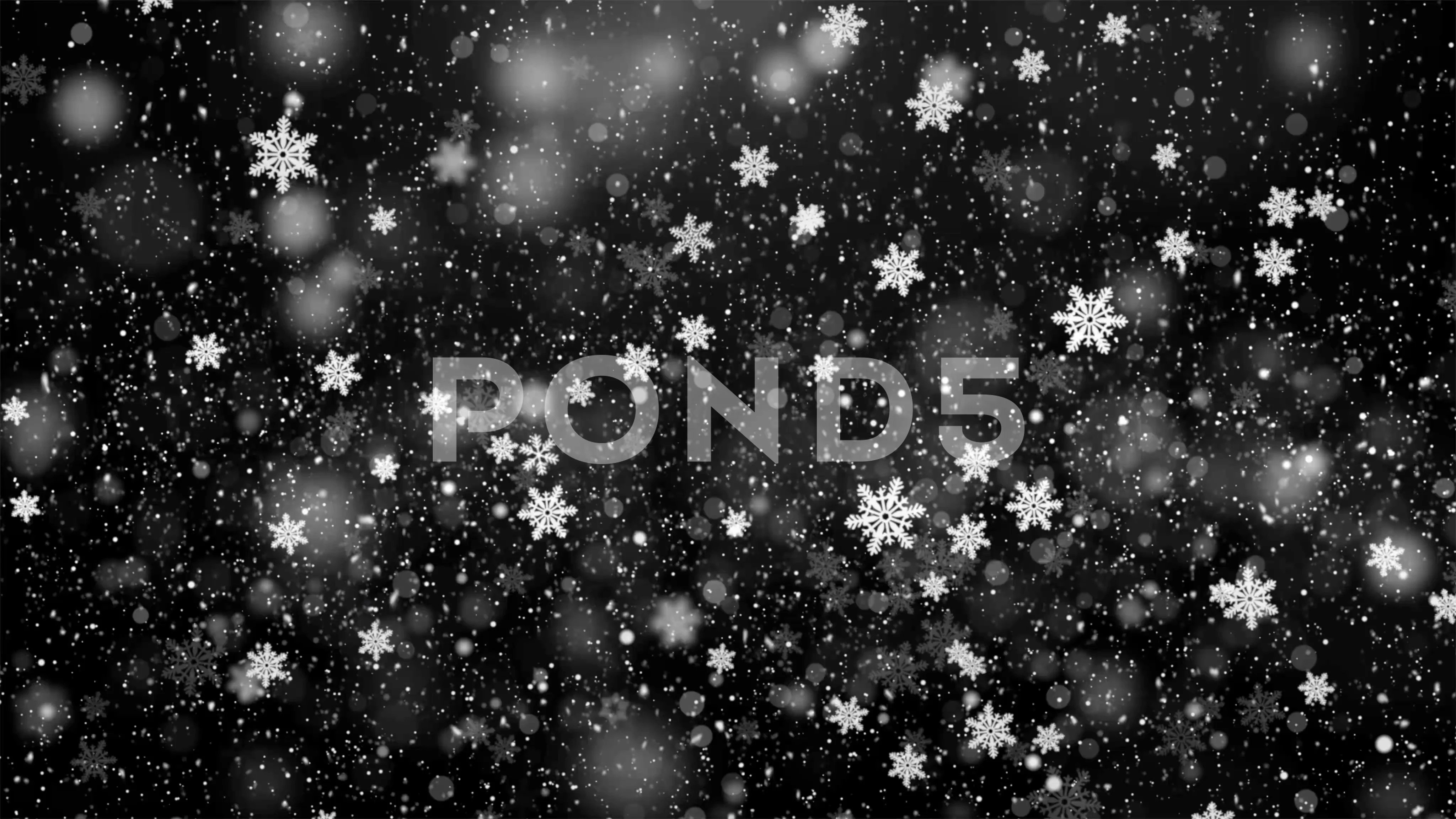 Looping Snow Glitter Background 4 Effect