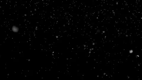 Falling Snow with Transparency Background Stock Footage 98516418