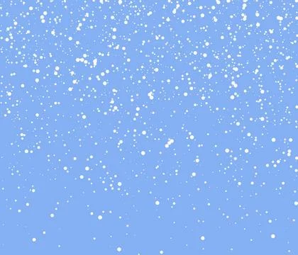 Falling Snow Vector Background Falling White Snow Vector Background -Isola... Stock Photos