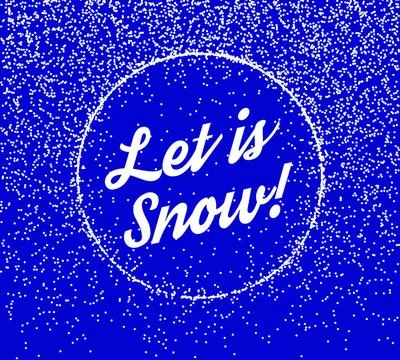 Falling Snow Vector Background Falling White Snow Vector Background -Isola... Stock Photos