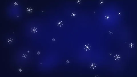 Falling snow vector icon loop, blue winter background texture, snowflake pattern 動画素材 347565793