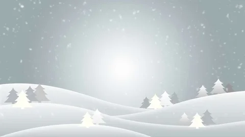 Falling snow in a winter landscape background – looping snow Stock Footage 69160544