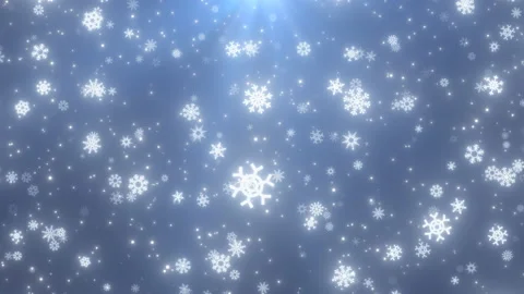 Falling Snowflakes and White Snow Particles Winter Christmas Holiday Stock Footage 166546335