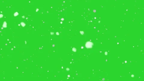 Falling snowflakes animation loop. Snow overlay. Winter on chroma key Video stock 170139395