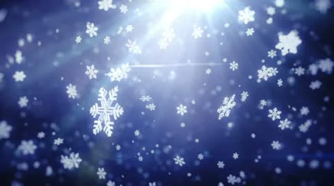 Falling snowflakes background. Loopable Stock Footage 8995685