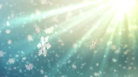 Falling snowflakes background. Loopable Stock Footage 8995720