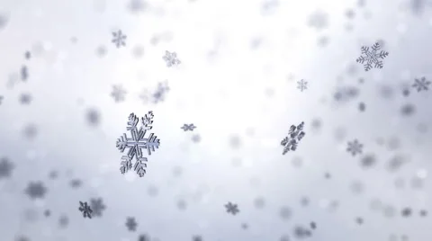 Falling snowflakes background. Loopable Stock Footage 45864800