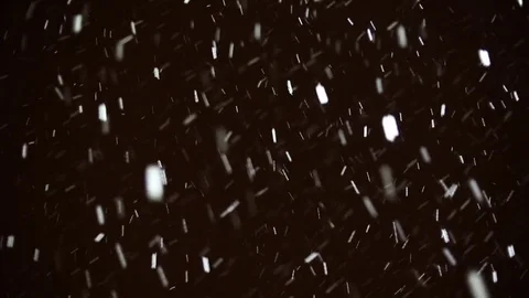Falling snowflakes on a black background Stock Footage 83819589