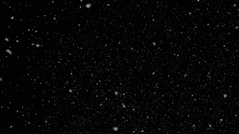 Falling Snowflakes on a black background. Snowfall Seamless Loop. Stock Footage 171937259