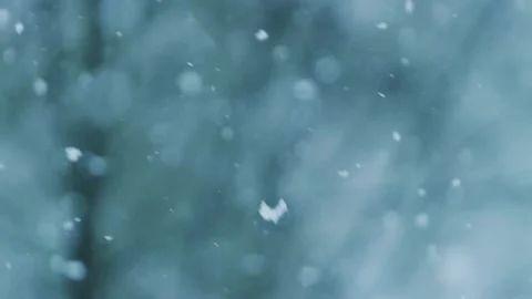 Falling snowflakes on blue background. Snowfall. Christmas holiday background Stock Footage 150659314