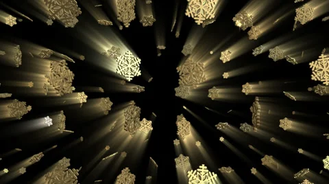Falling Snowflakes Christmas Background with Alpha Stock Footage 32878190