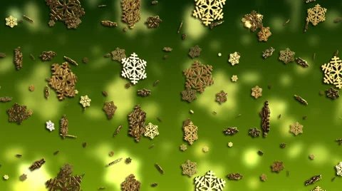 Falling Snowflakes Christmas Background Stock Footage 32865014