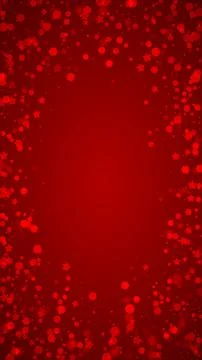 Falling snowflakes christmas background. Subtle flying snow flakes and stars on 스톡 일러스트