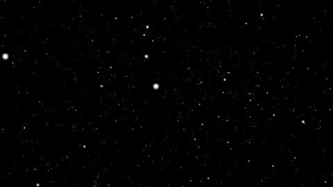 Falling snowflakes Close up on isolated black background in space Stock Footage 171000959