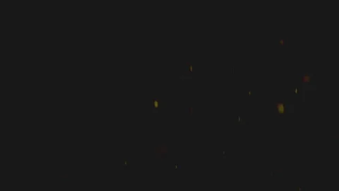 Falling snowflakes in dark night Stock Footage 258081088