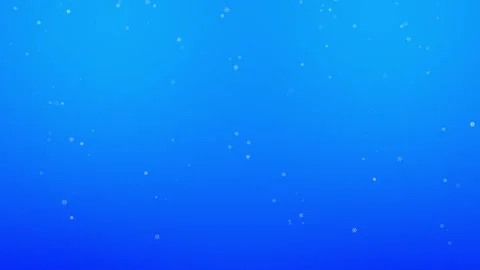 Falling snowflakes of different shapes on a blue background. Stock Footage 296915036