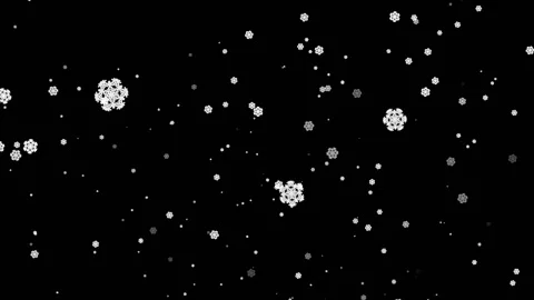Falling snowflakes 動画素材 99988891